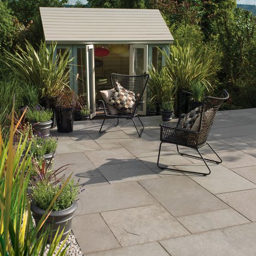 Solería de piedra calcárea - RIVERWASHED - BRADSTONE - de jardín