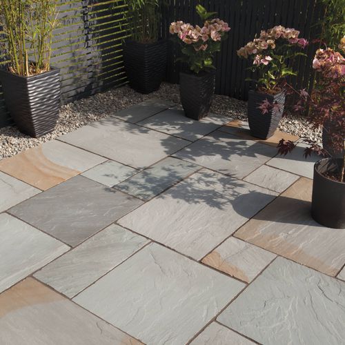Solería de arenisca - BLENDED NATURAL - BRADSTONE - de exterior / para terraza