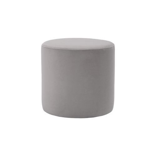 Puf contemporáneo - 4200 TL - STEPEVI - de terciopelo / de cuero artificial / redondo