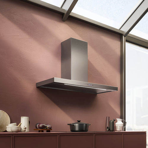 Campana extractora de pared - Plane Plus - falmec - de isla / con conducto / con iluminación integrada