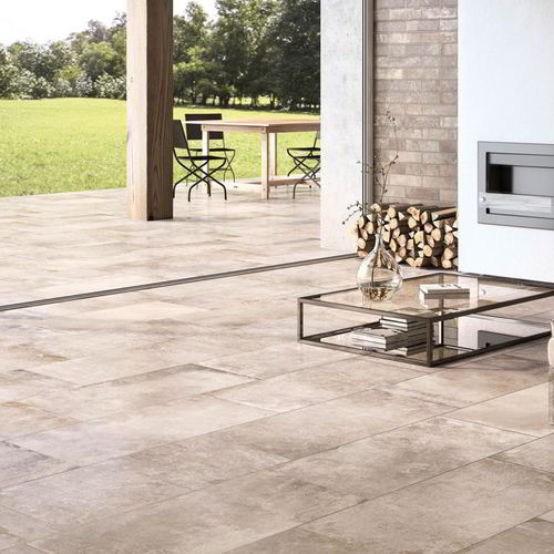 Baldosa de interior STORY IVORY CERAMICHE SUPERGRES para salón / de suelo / de gres Baldosa de interior STORY IVORY CERAMICHE SUPERGRES para salón / de suelo / de gres