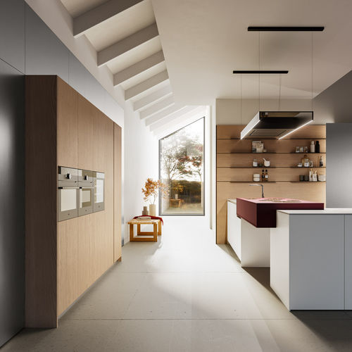 Armario de cocina contemporáneo - D12 + D23 - DOIMO CUCINE - de madera / para horno