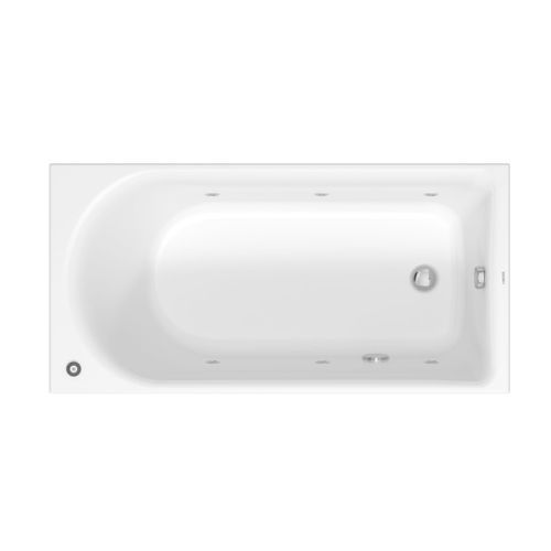 Bañera para vivienda - 760471 - DURAVIT - de fibra acrílica / contemporánea / de hidromasaje
