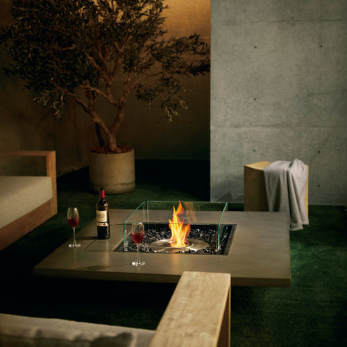 Brasero de jardín de gas - Vertigo 50 - EcoSmart Fire - de bioetanol / de hormigón / de acero inoxidable