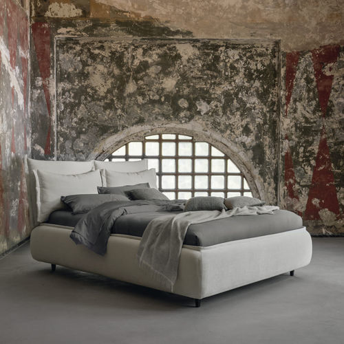 Cama de matrimonio - SOMNIA - DORELAN - contemporánea / con cabecero / con espacio de almacenamiento