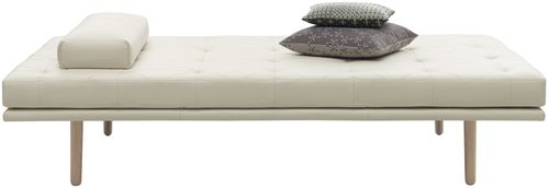 Cama de día contemporánea - FUSION - BoConcept - de tejido / de cuero