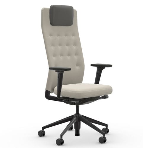 Silla de oficina contemporánea - ID TRIM L - vitra USA - de interior / de tejido / de cuero