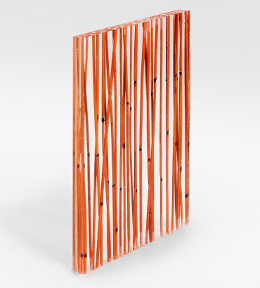 Panel decorativo para interiores - BAMBOO ORANGE - Designpanel - de poliéster / liso / orgánico