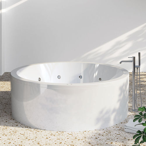 Bañera redonda - NOA - SANYCCES - encastrable / para vivienda / de resina