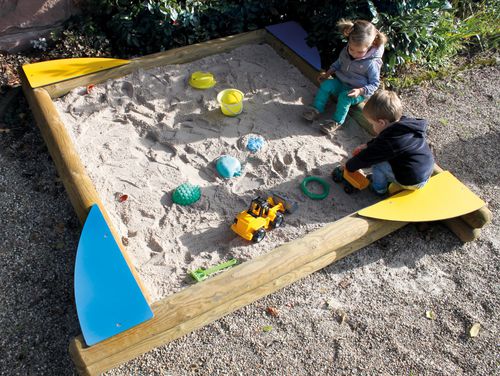 Cajón de arena para parque infantil - PLAY - Braun Wuerfele