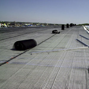 Geomalla de refuerzo - SF series - Midwest Construction Products - para muro de contención / de poliéster / con revestimiento de PVC