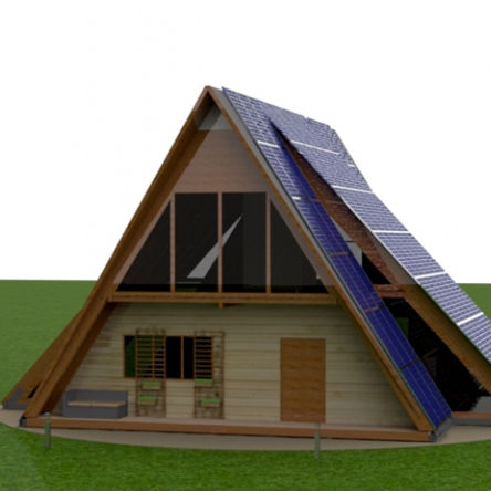 Casa prefabricada - ECODOMUS - Ades - ecológica / contemporánea / de 2 plantas