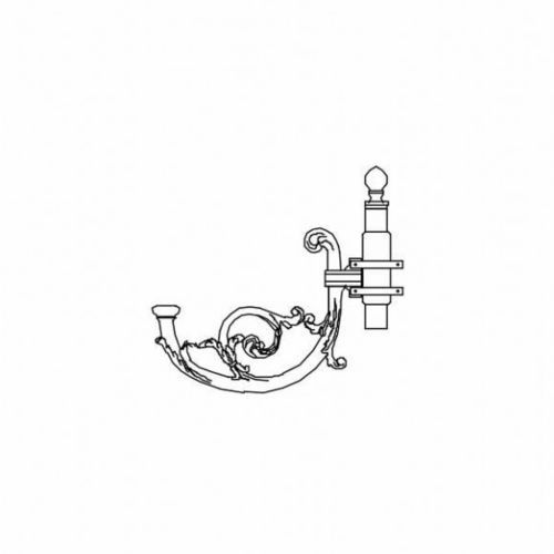 Consola para poste de iluminación de acero galvanizado en caliente - LC 1005 - Ghisarredo