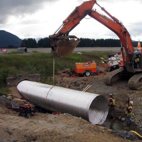 Canalización de aluminio - CORLIX® - Contech - para sistema de drenaje