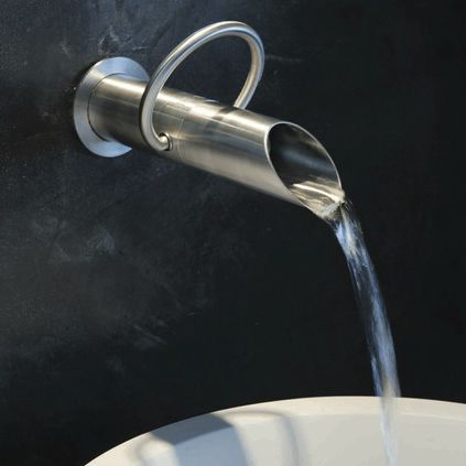 Grifo monomando para lavabo - PURE - JEE-O GmbH - de pared / de acero