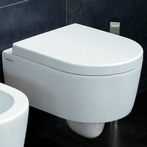 Inodoro suspendido - MINI LINK GOCLEAN® - FLAMINIA - de cerámica / de Giulio Cappellini / para uso residencial