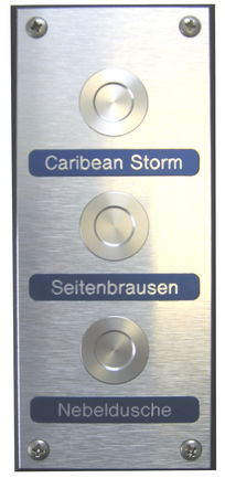 Pulsador - ALU-DIBOND WITHOUT ILLUMINATION - WDT - Werner Dosiertechnik