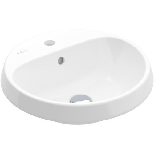 Lavabo encastrable - ARCHITECTURA: 5A6545 - Villeroy & Boch - de cerámica / redondo / con 1 orificio