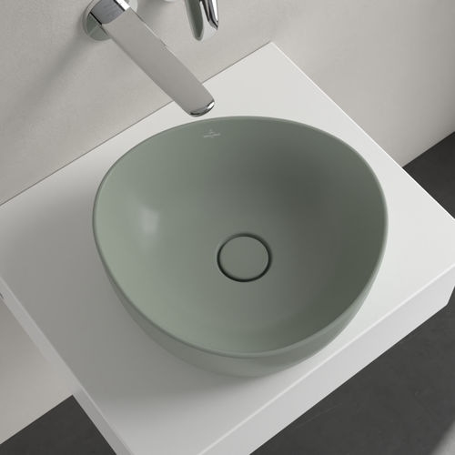 Lavabo sobre mueble - ANTAO : 4A7240XX - Villeroy & Boch - de cerámica / brillante / redondo