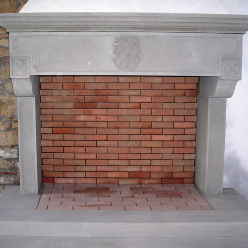 Marco para chimenea clásico - Eurocave SNC - de piedra natural / de esquina