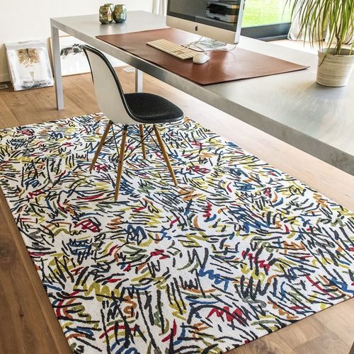 Alfombra contemporánea - STREET GRAPH 9144 - Louis De Poortere - obra maestra de la pintura / de poliéster / redonda