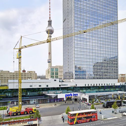 Grúa hidráulica - MK 88-4.1 - Liebherr  - de brazo amantillable / móvil / para obra de construcción