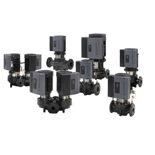 Bomba de agua - TP, TPE INLINE - Grundfos - de hierro fundido / de acero inoxidable / centrífuga