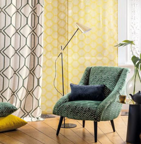 Tela de tapicería - BEAUREGARD : BASTION - Camengo  - para cortinas / para estor enrollable / con motivos geométricos