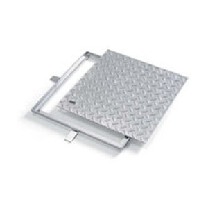 Tapadera de inspección de acero galvanizado - LUX H 15 - Grigliati Baldassar S.r.l. - cuadrada / prefabricada