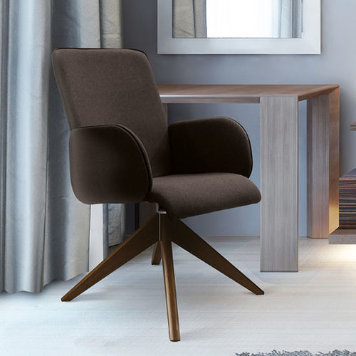 Sillón contemporáneo - CASUELLE® - burgessfurniture - de tejido / de metal / de madera