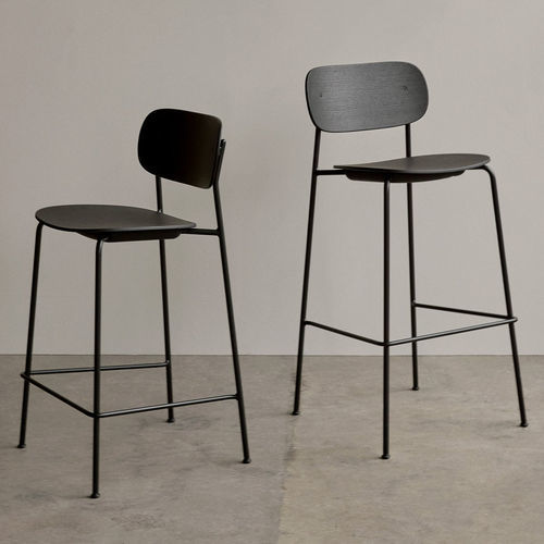 Silla de bar contemporánea - CO - AUDO - de interior / de tejido / de haya