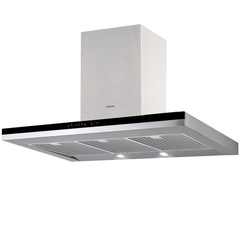 Campana extractora de pared - MIRAGE 1200 - Nodor - con conducto / con iluminación integrada / silenciosa