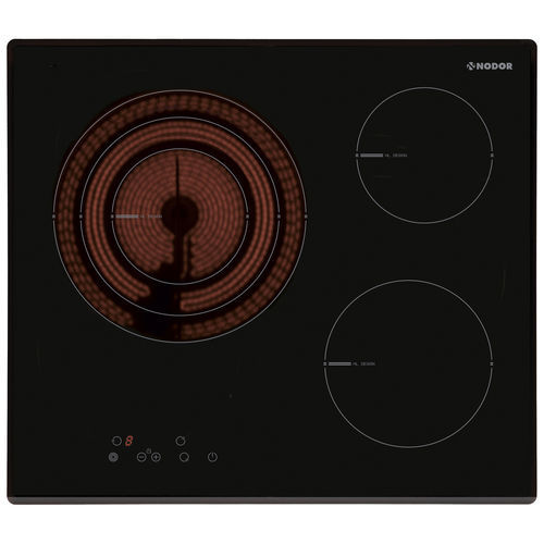 Placa de cocina de vitrocerámica - V 2160 BK - Nodor - eléctrica / 3 fuegos / empotrable