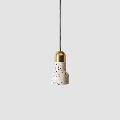 Lámpara suspendida - QIE - BENTU DESIGN - de acero inoxidable / de hormigón / contemporánea