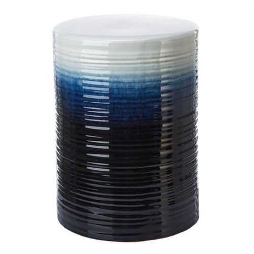 Taburete contemporáneo - LAGOON - Pols Potten - de cerámica / hecho a mano / azul