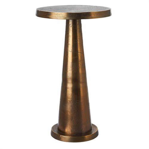 Mesita auxiliar contemporánea - TOOT ANTIQUE HIGH - Pols Potten - de metal / redonda / para uso residencial