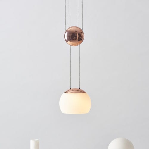 Lámpara suspendida - JOJO - Seeddesign - de acero / de vidrio soplado / contemporánea