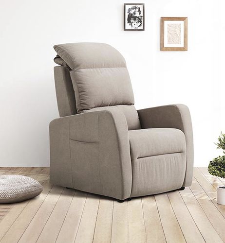 Sillón relax contemporáneo - Diletta - Aerre divani - de tejido / con reposapiés / reclinable