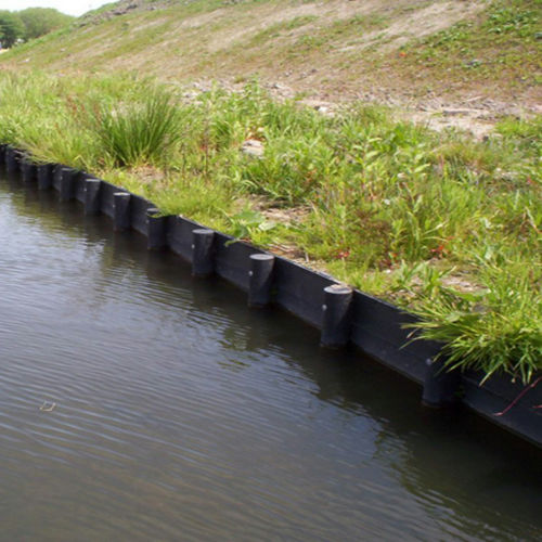 Muro de contención de plástico reciclado - PROWAL  - Lankhorst - prefabricado / para valla de jardín