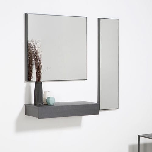 Espejo de pared - ESTIL - MASIS - contemporáneo / rectangular / de madera