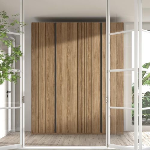 Armario contemporáneo - 39 - Glicerio Chaves - de madera / con puertas batientes
