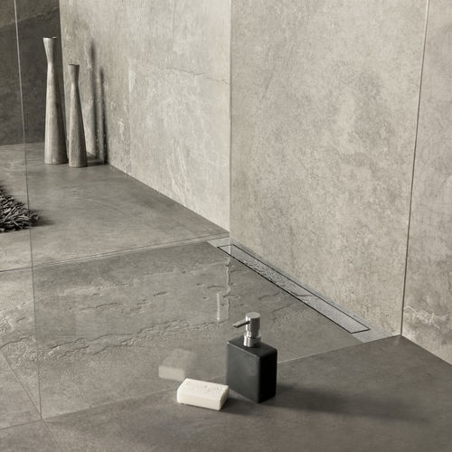 Canal de ducha de acero inoxidable cepillado - MODULO DESIGN Z-3 - ESS Easy Drain - de alta resistencia