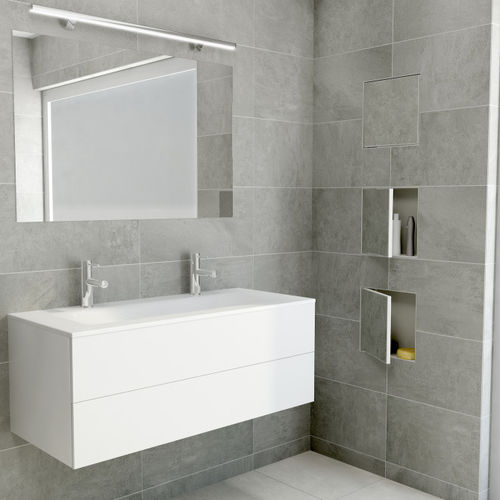 Nicho de pared de acero inoxidable - BOXT-C-15X15X14 - ESS Easy Drain - cuadrado / de baño