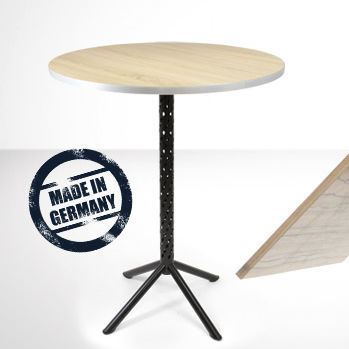Mesa alta contemporánea - EVOLUTION - Mott Mobile Systeme GmbH &Co. KG - de HPL / con base de acero cromado / de acero con revestimiento en polvo