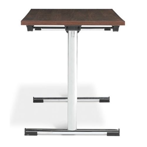 Mesa contemporánea - DESIGN LINE - Mott Mobile Systeme GmbH &Co. KG - de HPL / con base de metal cromado / rectangular