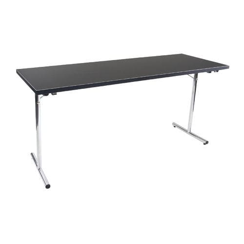 Mesa contemporánea - DESIGN LIGHT - Mott Mobile Systeme GmbH &Co. KG - de plástico / con base de metal cromado / rectangular