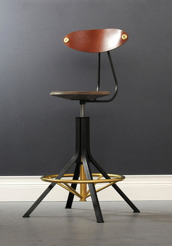 Silla de bar contemporánea - ARCHITECT - Studio Dunn - ajustable en