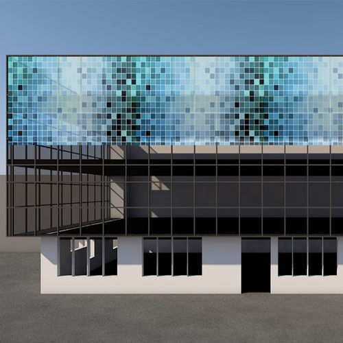 Fachada ventilada aluminio - KINETIC WALL - MAPIER GROUP S.R.L. - de acero inoxidable / de acero / de vidrio