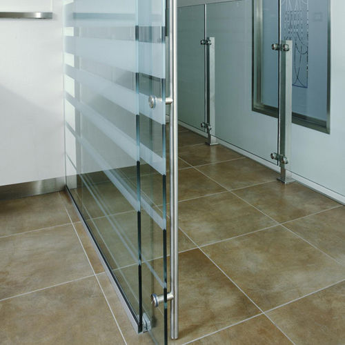 Tirador de puerta para puerta de cristal - Logli Massimo Spa - de metal
