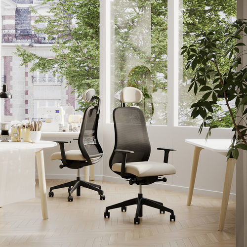 Silla de oficina contemporánea - SOULY - Nowy Styl - de interior / de tejido / de malla